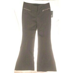 Express Brown Studio Stretch Editor Stretch Pants Flared  Size 8R